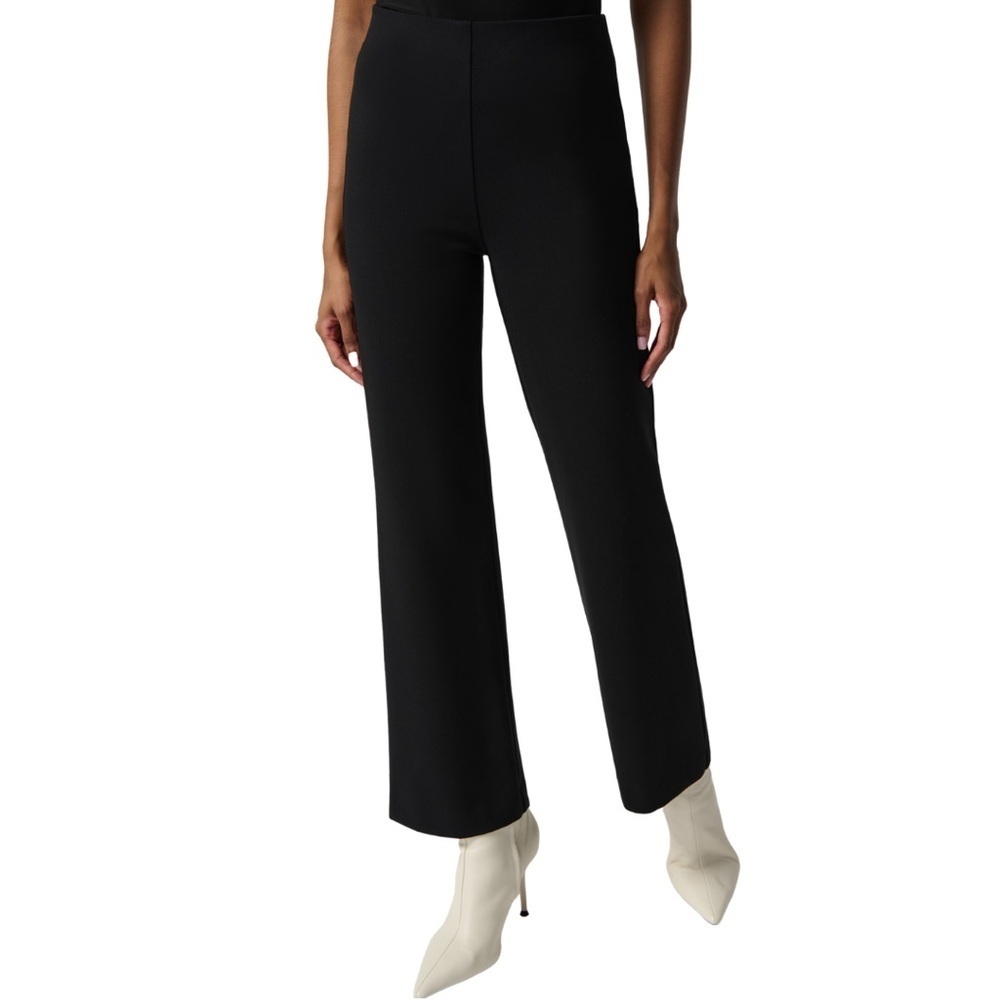 [US4]Joseph Ribkoff Black Straight Leg Dress Pants Front Zipper
